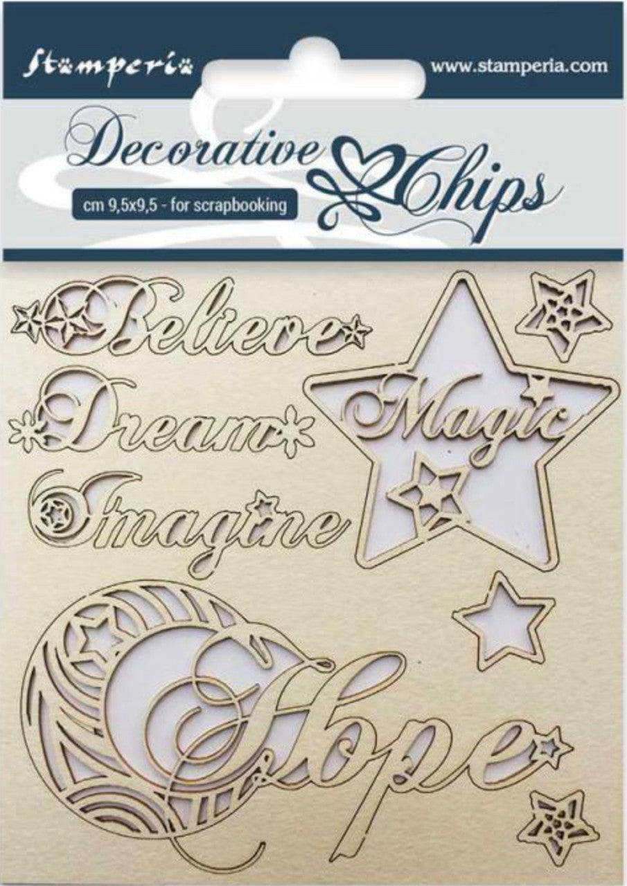 Stamperia Decorative Chips Hope